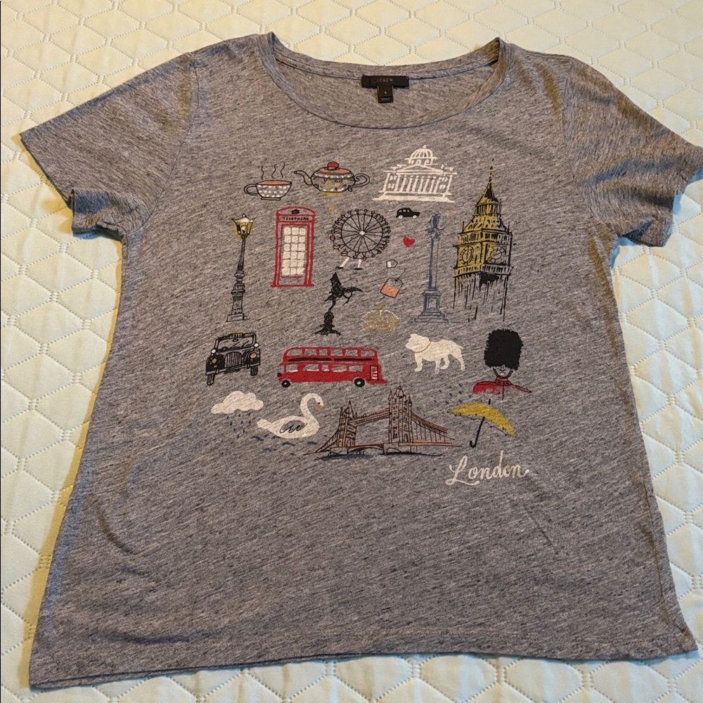 J. Crew Graphic T-Shirt SZ S
